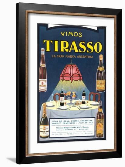 Vinos Tirasso Label-null-Framed Art Print