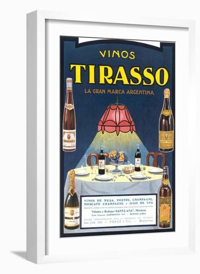 Vinos Tirasso Label-null-Framed Art Print