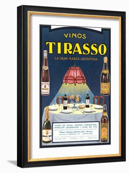 Vinos Tirasso Label-null-Framed Art Print