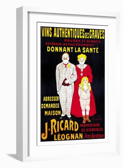 Vins Authentiques Des Graves-Leonetto Cappiello-Framed Art Print