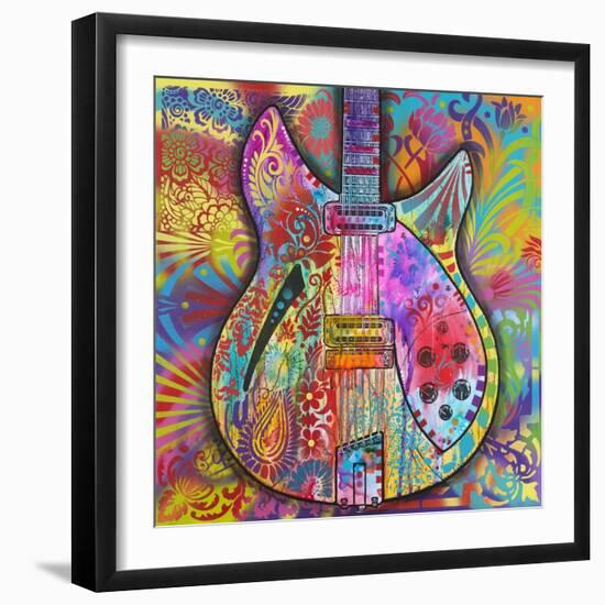 Vintage 12 String-Dean Russo-Framed Giclee Print