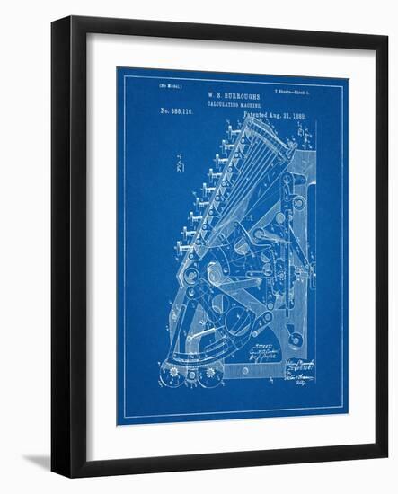 Vintage 1888 Calculator Patent-null-Framed Art Print