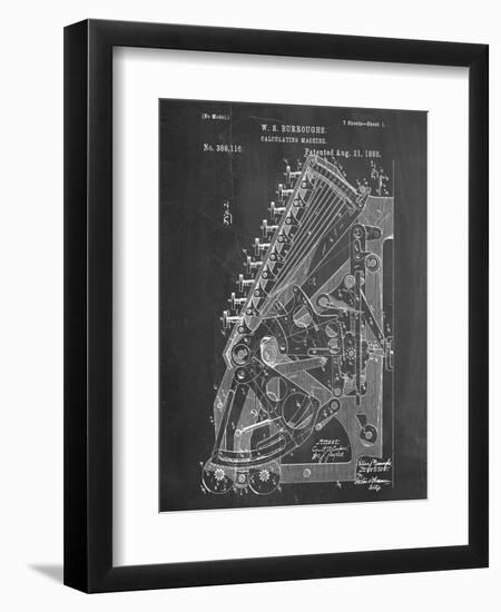 Vintage 1888 Calculator Patent-null-Framed Premium Giclee Print