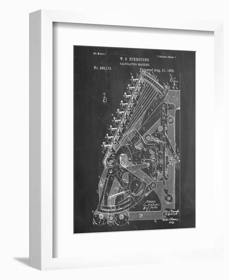 Vintage 1888 Calculator Patent-null-Framed Premium Giclee Print