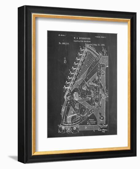 Vintage 1888 Calculator Patent-null-Framed Premium Giclee Print