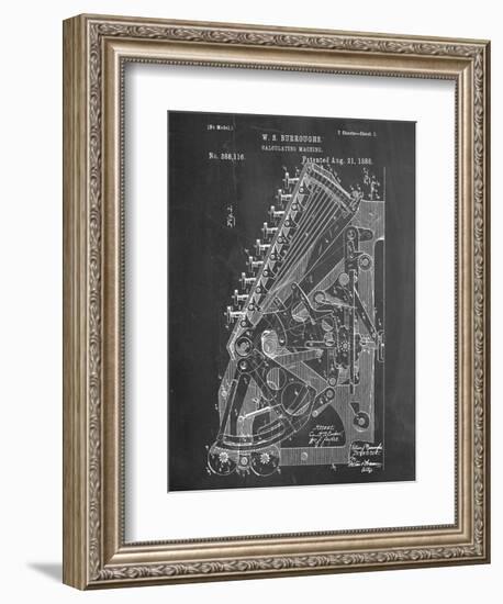 Vintage 1888 Calculator Patent-null-Framed Art Print