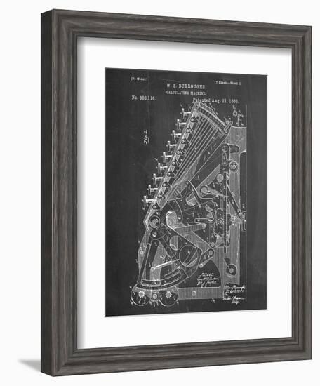 Vintage 1888 Calculator Patent-null-Framed Art Print