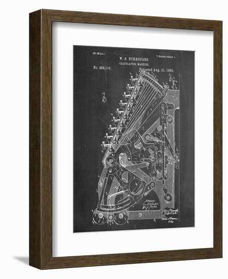 Vintage 1888 Calculator Patent-null-Framed Art Print