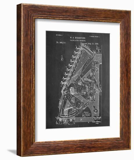 Vintage 1888 Calculator Patent-null-Framed Art Print