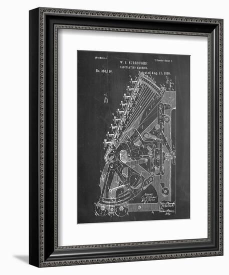 Vintage 1888 Calculator Patent-null-Framed Art Print