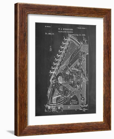 Vintage 1888 Calculator Patent-null-Framed Art Print