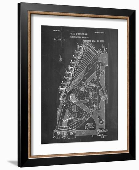 Vintage 1888 Calculator Patent-null-Framed Art Print