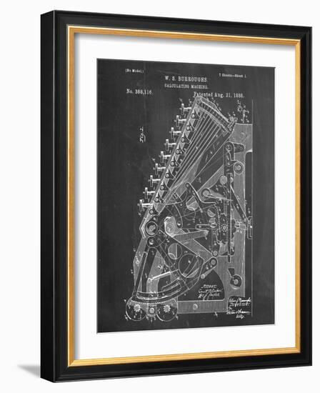 Vintage 1888 Calculator Patent-null-Framed Art Print