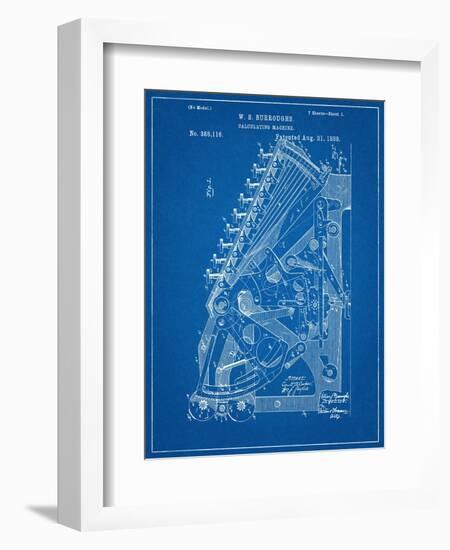 Vintage 1888 Calculator Patent-null-Framed Premium Giclee Print