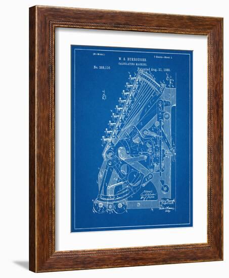 Vintage 1888 Calculator Patent-null-Framed Art Print