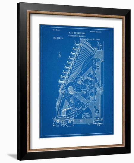 Vintage 1888 Calculator Patent-null-Framed Art Print