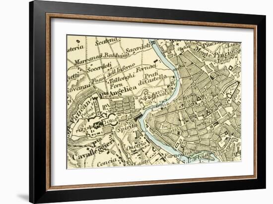 Vintage (1907 Copyright-Expired) Map Showing Countries And Trade Routes-Cmcderm1-Framed Art Print