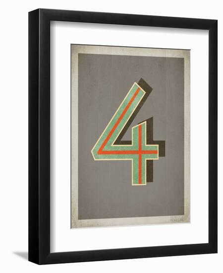 Vintage 4 Grey-null-Framed Premium Giclee Print