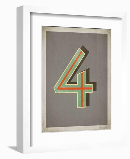 Vintage 4 Grey-null-Framed Premium Giclee Print