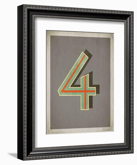 Vintage 4 Grey-null-Framed Premium Giclee Print