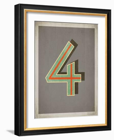 Vintage 4 Grey-null-Framed Art Print