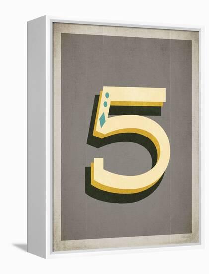 Vintage 5 Grey-Kindred Sol Collective-Framed Stretched Canvas