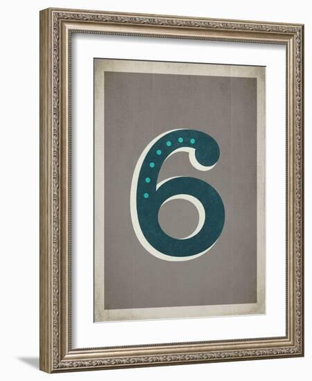 Vintage 6 Grey-Kindred Sol Collective-Framed Art Print