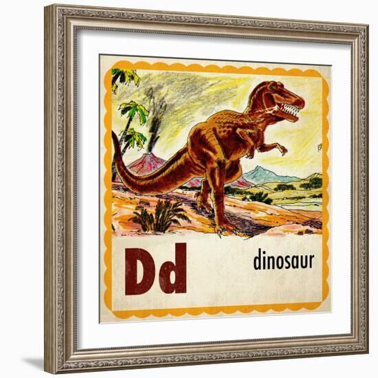 Vintage ABC- D--Framed Giclee Print