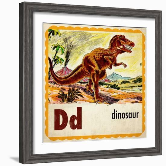 Vintage ABC- D--Framed Giclee Print