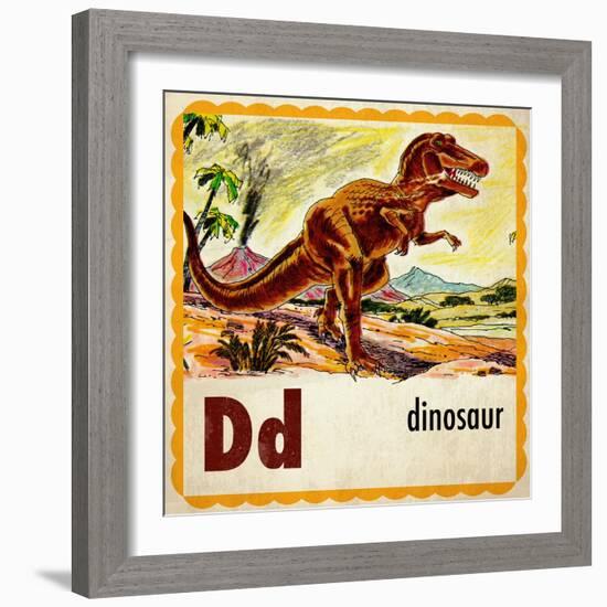 Vintage ABC- D-null-Framed Giclee Print