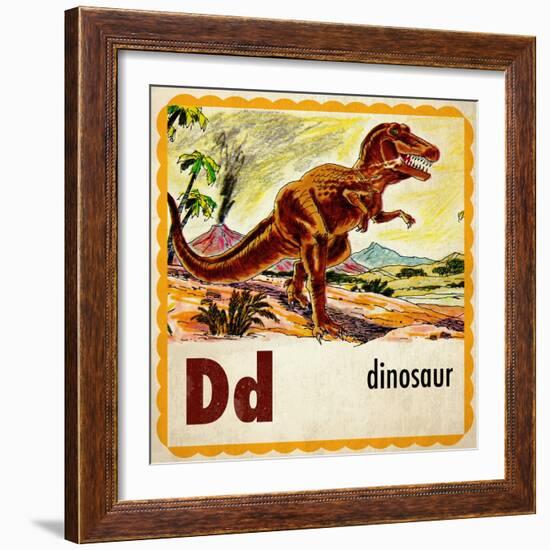 Vintage ABC- D-null-Framed Giclee Print