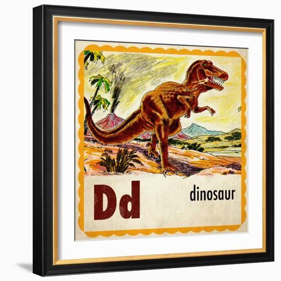 Vintage ABC- D-null-Framed Giclee Print