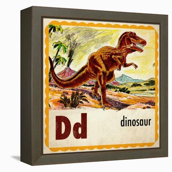 Vintage ABC- D-null-Framed Premier Image Canvas