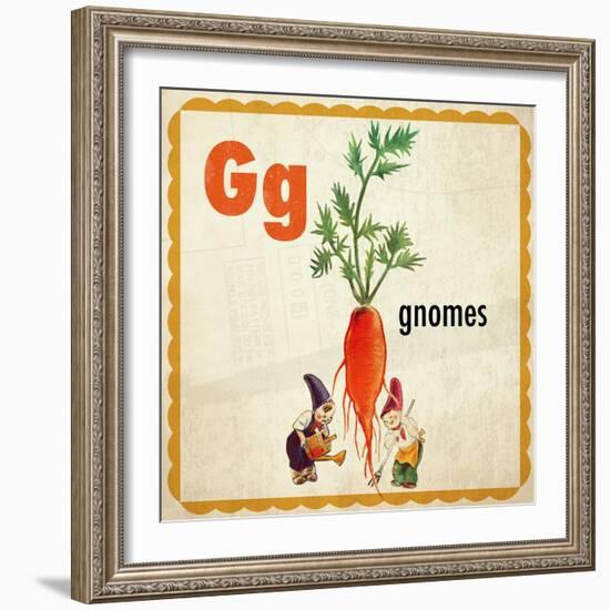 Vintage ABC- G-null-Framed Giclee Print