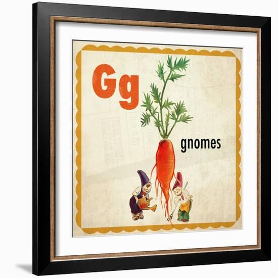 Vintage ABC- G-null-Framed Giclee Print