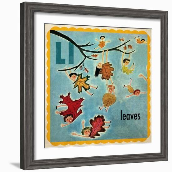 Vintage ABC- L-null-Framed Giclee Print