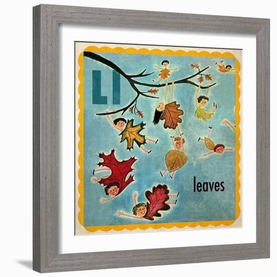 Vintage ABC- L-null-Framed Giclee Print