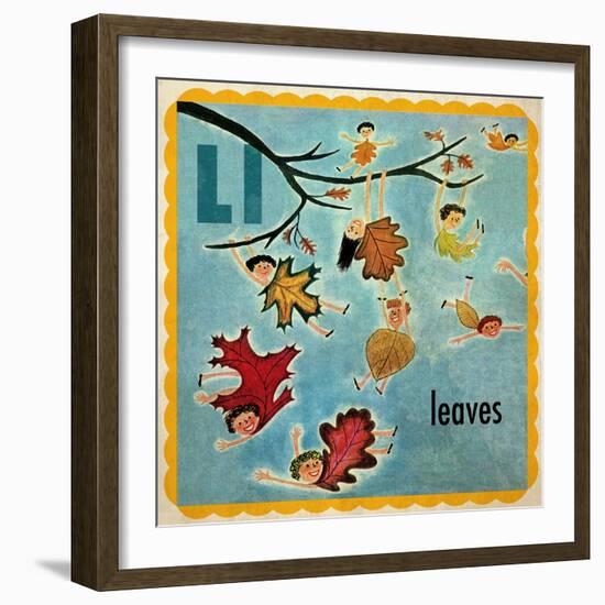 Vintage ABC- L-null-Framed Giclee Print