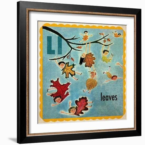 Vintage ABC- L-null-Framed Giclee Print