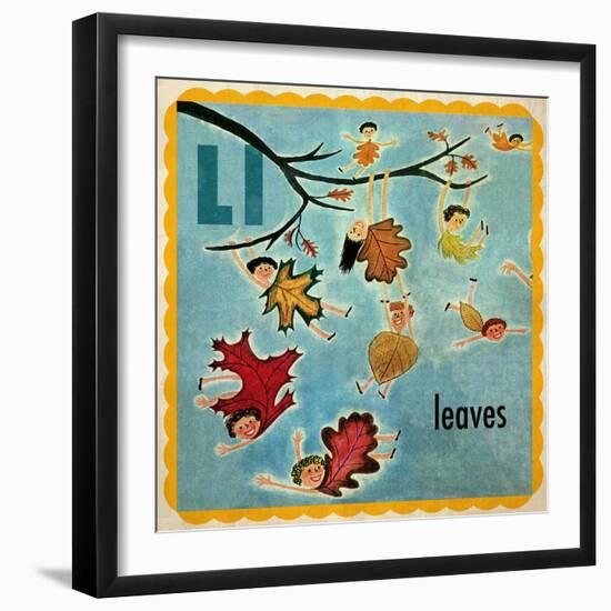 Vintage ABC- L-null-Framed Giclee Print