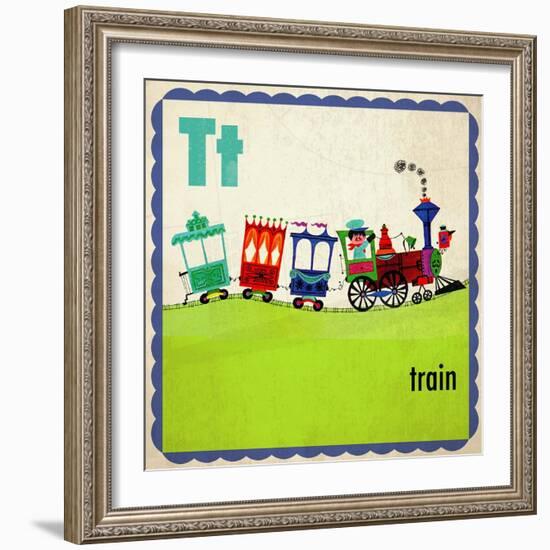 Vintage ABC- T-null-Framed Giclee Print