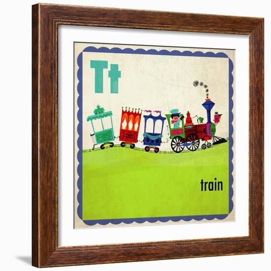 Vintage ABC- T-null-Framed Giclee Print