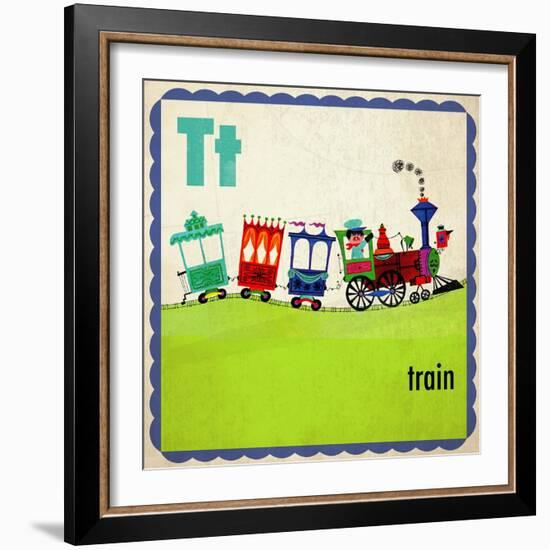 Vintage ABC- T-null-Framed Giclee Print