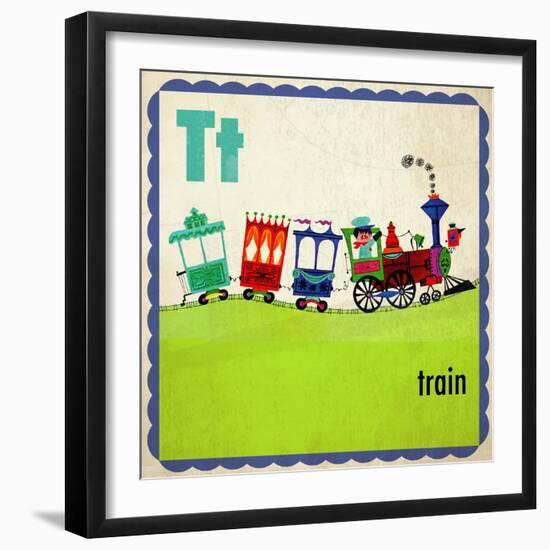 Vintage ABC- T-null-Framed Giclee Print