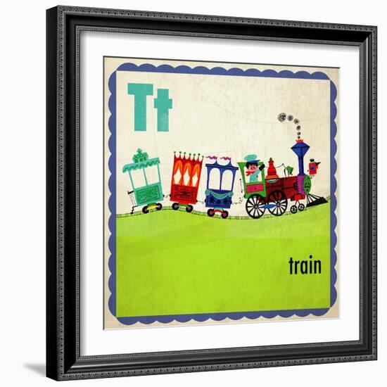 Vintage ABC- T-null-Framed Giclee Print