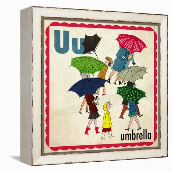 Vintage ABC- U-null-Framed Premier Image Canvas