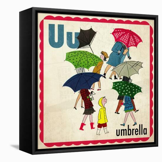 Vintage ABC- U-null-Framed Premier Image Canvas