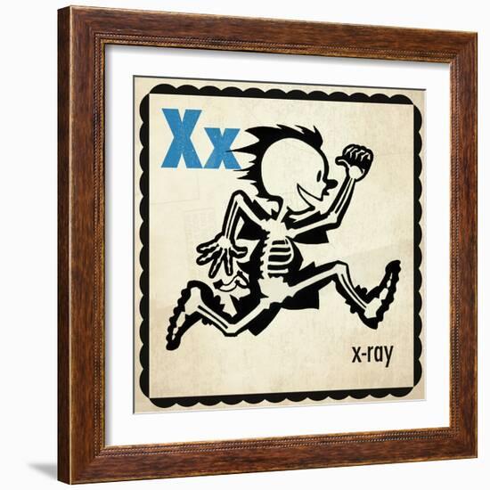 Vintage ABC- X-null-Framed Giclee Print