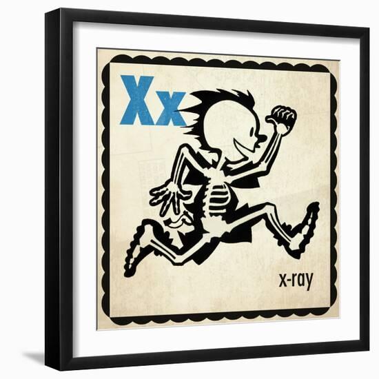 Vintage ABC- X-null-Framed Giclee Print