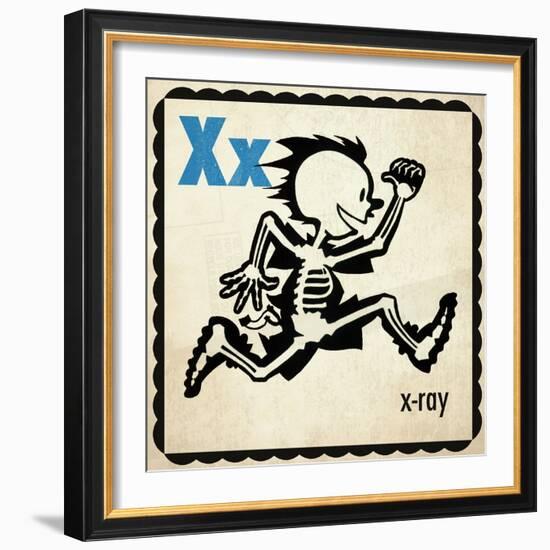 Vintage ABC- X-null-Framed Giclee Print